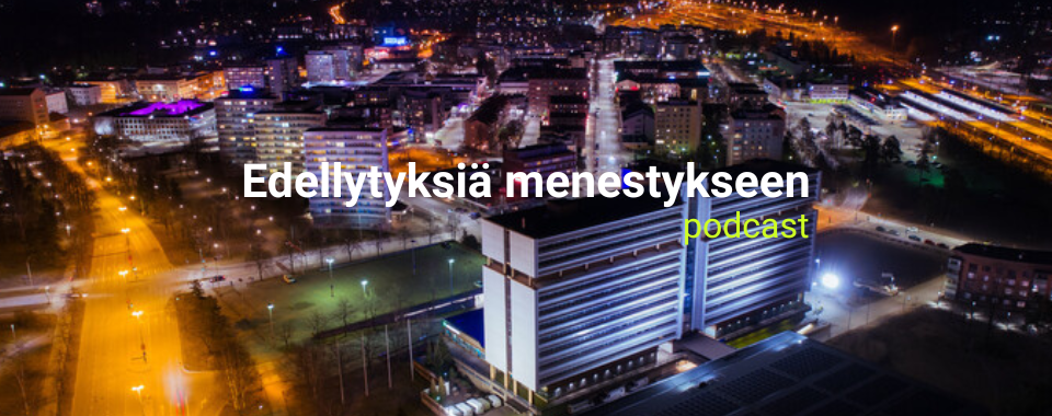 Kinnon Edellytyksiä menestykseen -podcastin keskustelu Kouvolan yritysilmapiiristä ja yrityspalveluista.