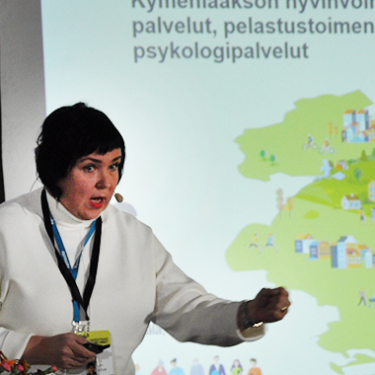 Kymenlaakson hyvinvointialueen aluehallituksen puheenjohtaja Nina Brask