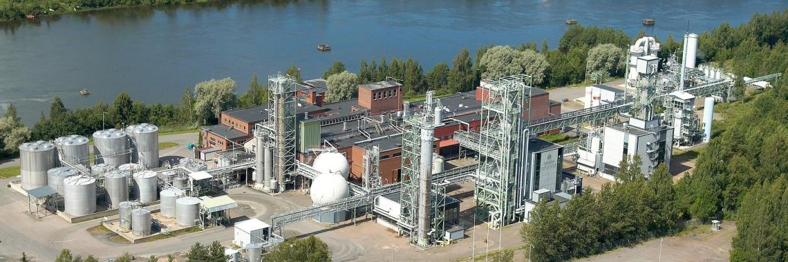 Ilmakuva Solvay Chemicals Finland Oy:n Voikkaan tehtaasta