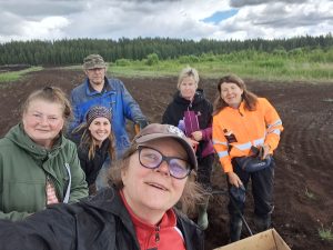 SuoLiike -hankkeen projektiryhmä perusti viljelykoealat kesäkuussa Kouvolaan. 